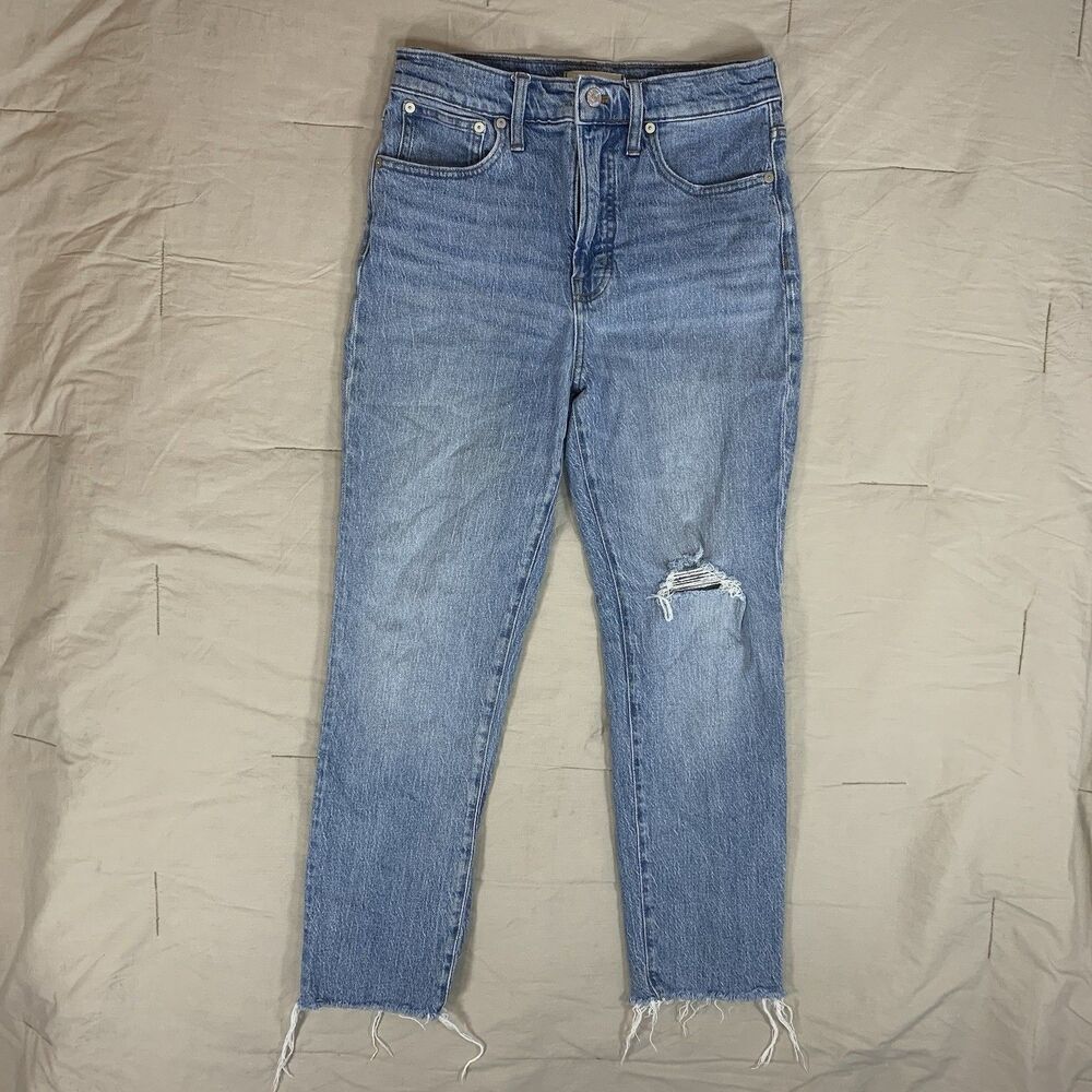 Madewell Jeans Womens 28 Blue The Perfect Vintage Crop Jean Mid Rise 28x26 AJ190